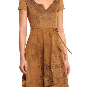 NWT Desigual "Evita" Dress, Suede like fabric, M